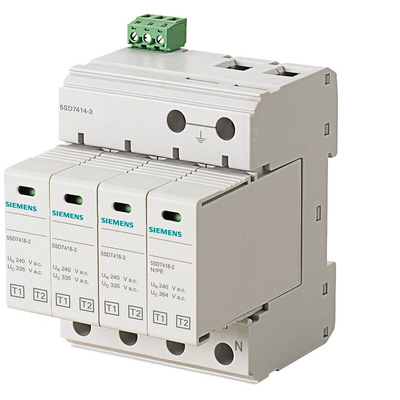 Siemens 3 Phase Surge Protector, 50kA, DIN Rail Mount