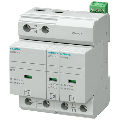 Siemens 3 Phase Surge Protector, 25kA, DIN Rail Mount