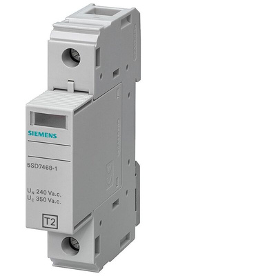 Siemens 1 Phase Surge Protector, 25kA, DIN Rail Mount