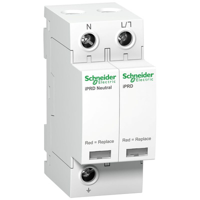Schneider Electric Surge Protector, 50kA, DIN Rail Mount