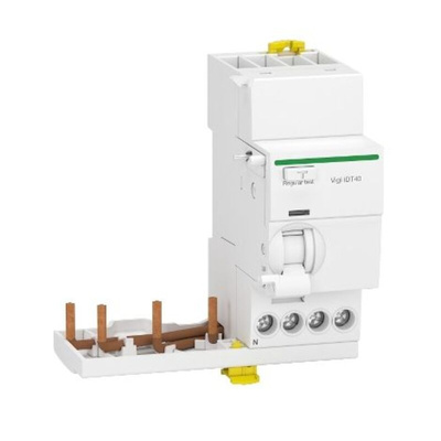 Schneider Electric Acti9 iDT40 RCCB, 25A, 3P+N Pole, 30mA, Type A, 400V ac