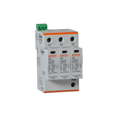 Lovato Single Phase Surge Protector, 60kA, DIN Rail Mount