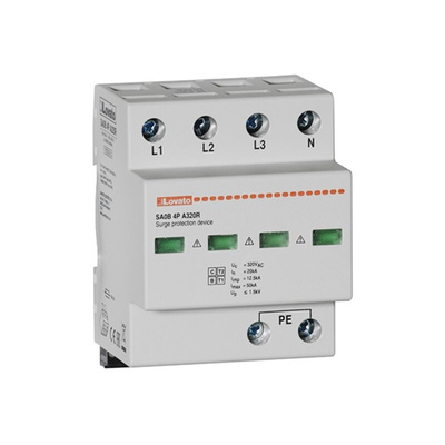 Lovato Single Phase Surge Protector, 50kA, DIN Rail Mount