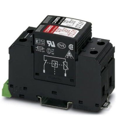 Phoenix Contact Single Phase Surge Arrester, 40kA, = 1.5kV, DIN Rail Mount