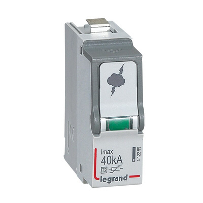 Legrand Single Phase Surge Arrester, 40kA, 1.7kV, DIN Rail Mount