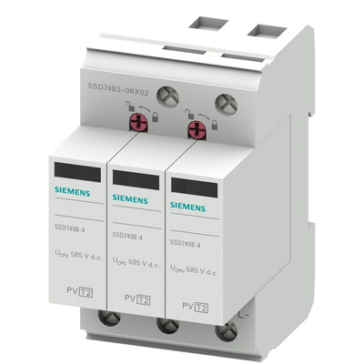 Siemens 1 Phase Surge Arrester, 40kA, 3.7kV, DIN Rail Mount