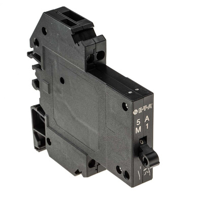ETA Thermal Circuit Breaker - 2210 Single Pole 277V ac Voltage Rating DIN Rail Mount, 5A Current Rating