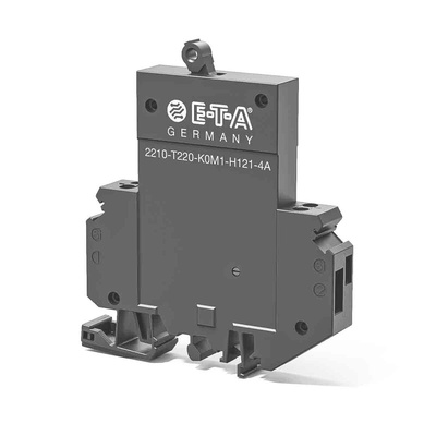 ETA Thermal Circuit Breaker - 2210 Single Pole 277, 480V Voltage Rating DIN Rail Mount, 800mA Current Rating