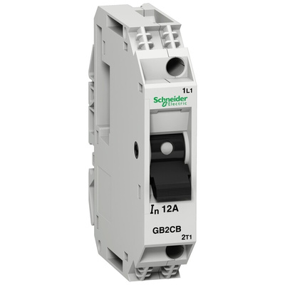 Schneider Electric Thermal Circuit Breaker - GB2 Single Pole 277V ac Voltage Rating DIN Rail Mount, 4A Current Rating