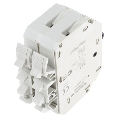 Schneider Electric Thermal Circuit Breaker - GB2 2 Pole 277V ac Voltage Rating DIN Rail Mount, 5A Current Rating