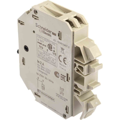 Schneider Electric TeSys Thermal Magnetic Circuit Breaker - GB2 1P + N Pole 250V ac Voltage Rating DIN Rail Mount, 2A