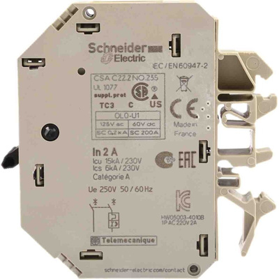 Schneider Electric TeSys Thermal Magnetic Circuit Breaker - GB2 1P + N Pole 250V ac Voltage Rating DIN Rail Mount, 2A