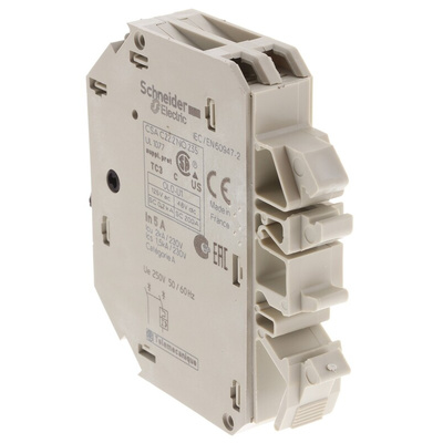 Schneider Electric Thermal Circuit Breaker - GB2 1P + N Pole 250V ac Voltage Rating DIN Rail Mount, 5A Current Rating