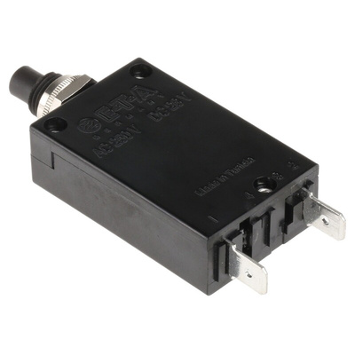 ETA Thermal Circuit Breaker - 2-5700 Single Pole 250V Voltage Rating Panel Mount, 7A Current Rating