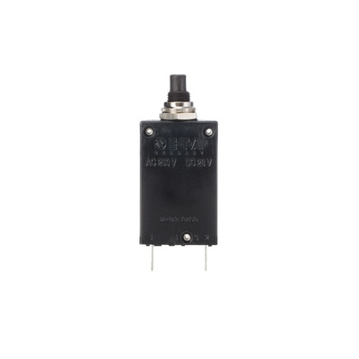 ETA Thermal Circuit Breaker - 2-5700 Single Pole 250V Voltage Rating Panel Mount, 15A Current Rating