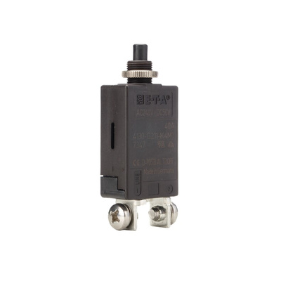 ETA Thermal Circuit Breaker - 4130 Single Pole 240V Voltage Rating Panel Mount, 40A Current Rating