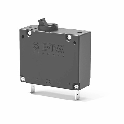 ETA Thermal Circuit Breaker - 8340 Single Pole 80V dc Voltage Rating Flange Mount, 50A Current Rating