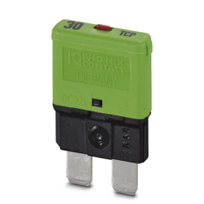Phoenix Contact Thermal Circuit Breaker - TCP 30/DC32V Single Pole 32V dc Voltage Rating, 30A Current Rating