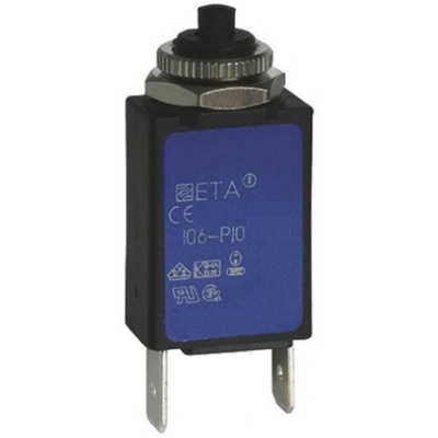 ETA Thermal Circuit Breaker - 106 Single Pole 240V Voltage Rating Panel Mount, 3A Current Rating