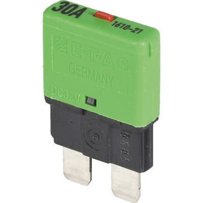 ETA Thermal Circuit Breaker - 1616 Single Pole 32V Voltage Rating, 30A Current Rating