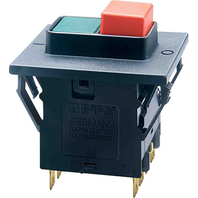 ETA Thermal Circuit Breaker - 3140 3 Pole 230V Voltage Rating Snap In, 16A Current Rating