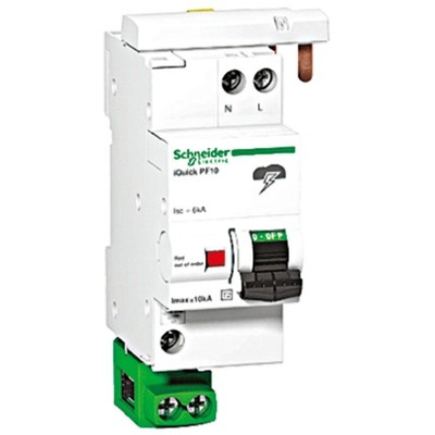 Schneider Electric Surge Protector, 10kA, DIN Rail Mount