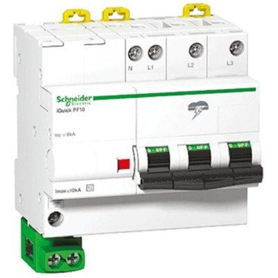 Schneider Electric Surge Protector, 20kA, DIN Rail Mount