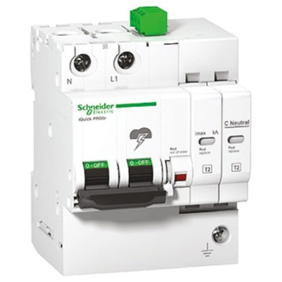 Schneider Electric Surge Protector, 20kA, DIN Rail Mount