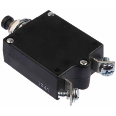 TE Connectivity Thermal Circuit Breaker - W23 Single Pole 50 V dc, 250V ac Voltage Rating, 15A Current Rating