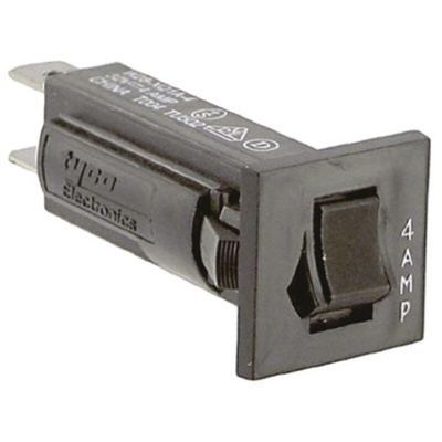 TE Connectivity Thermal Circuit Breaker - W28 Single Pole 32 V dc, 250V ac Voltage Rating, 4A Current Rating