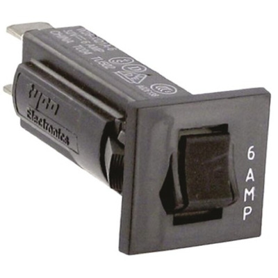 TE Connectivity Thermal Circuit Breaker - W28 Single Pole 32 V dc, 250V ac Voltage Rating, 6A Current Rating