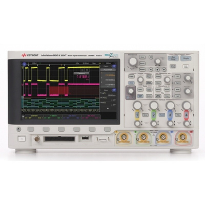 Keysight Technologies MSOX3024T Bench Mixed Signal Oscilloscope, 200MHz, 2, 16 Channels With RS Calibration