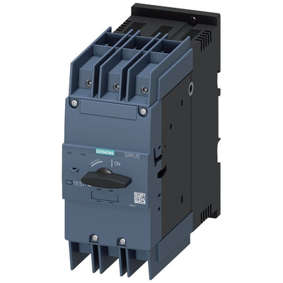 Siemens SIRIUS Thermal Circuit Breaker - 3RV2 3 Pole 400V ac Voltage Rating, 60A Current Rating