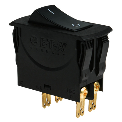 ETA Thermal Circuit Breaker - 3120-N 2 Pole 50 V DC, 240 V AC Voltage Rating, 16A Current Rating