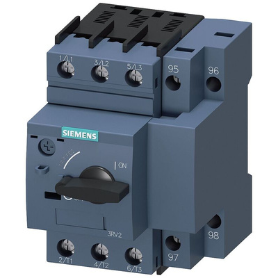 Siemens SIRIUS Thermal Circuit Breaker - 3RV2 3 Pole 690V Voltage Rating, 8A Current Rating