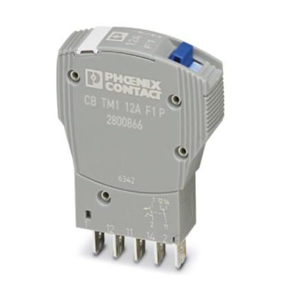 Phoenix Contact Thermal Circuit Breaker - CB TM1 Single Pole 50V dc Voltage Rating, 12A Current Rating