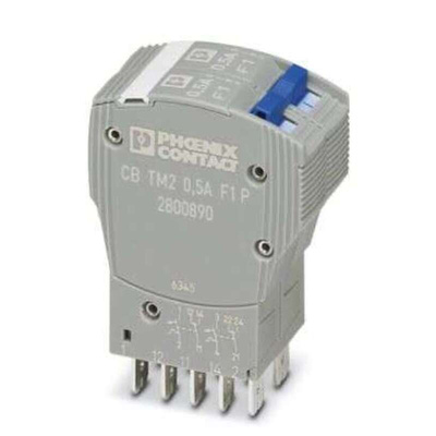 Phoenix Contact Thermal Circuit Breaker - CB TM2 2 Pole 80V dc Voltage Rating, 500mA Current Rating