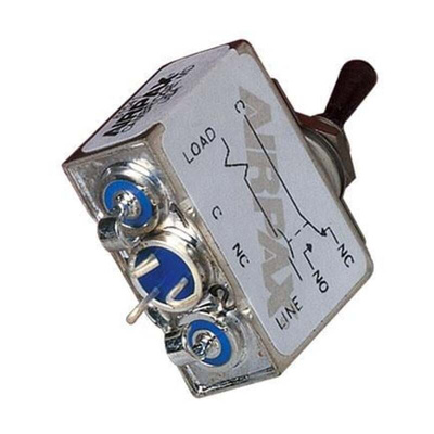 Airpax Thermal Circuit Breaker - AP17 2 Pole Panel Mount, 10A Current Rating