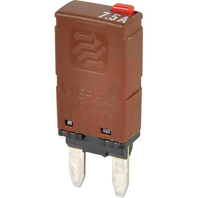 ETA Thermal Circuit Breaker - 1616 Single Pole 32V Voltage Rating, 7.5A Current Rating