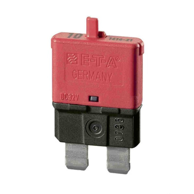 ETA Thermal Circuit Breaker - 1616 Single Pole 32V Voltage Rating, 10A Current Rating