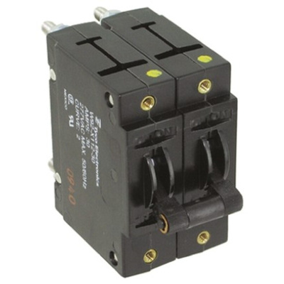 TE Connectivity Thermal Circuit Breaker - W92 2 Pole 277V ac Voltage Rating, 30A Current Rating