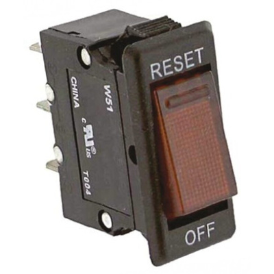 TE Connectivity Thermal Circuit Breaker - W51 Single Pole 250V ac Voltage Rating, 10A Current Rating