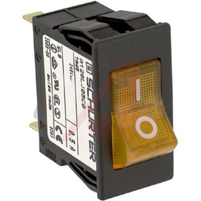Schurter Thermal Circuit Breaker - TA45 2 Pole 60 V dc, 240V ac Voltage Rating Panel Mount, 5A Current Rating