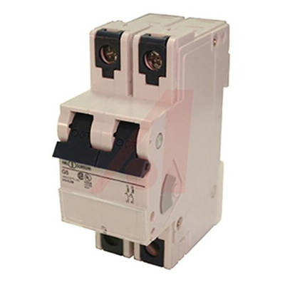 Altech Thermal Circuit Breaker - V-EA 2 Pole 277V Voltage Rating DIN Rail Mount, 0.75A Current Rating