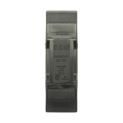 Eaton 63A Rail Mount Fuse Holder for F2 Fuse, 1P, 550V ac