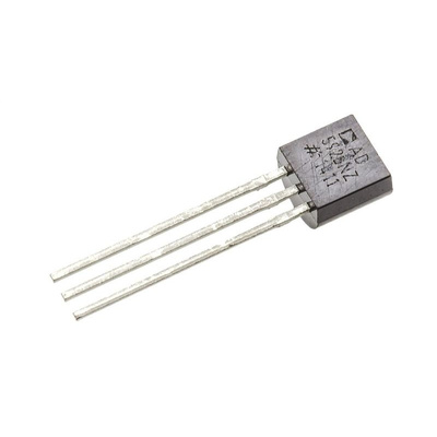 Analog Devices AD592BNZ, Temperature Sensor -25 to +105 °C ±0.7°C, 3-Pin TO-92