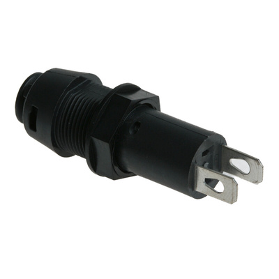 Schurter 16A Panel Mount Fuse Holder for 5 x 20mm Fuse, 1P, 250V ac