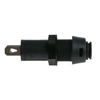 Schurter 16A Panel Mount Fuse Holder for 5 x 20mm Fuse, 1P, 250V ac