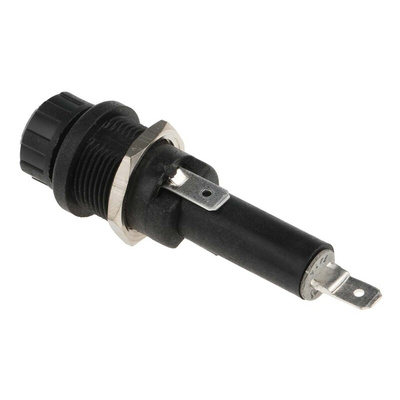 Bulgin 13A Panel Mount Fuse Holder for 6.3 x 25mm Fuse, 1P, 250V ac