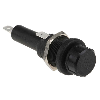 Bulgin 13A Panel Mount Fuse Holder for 6.3 x 25mm Fuse, 1P, 250V ac